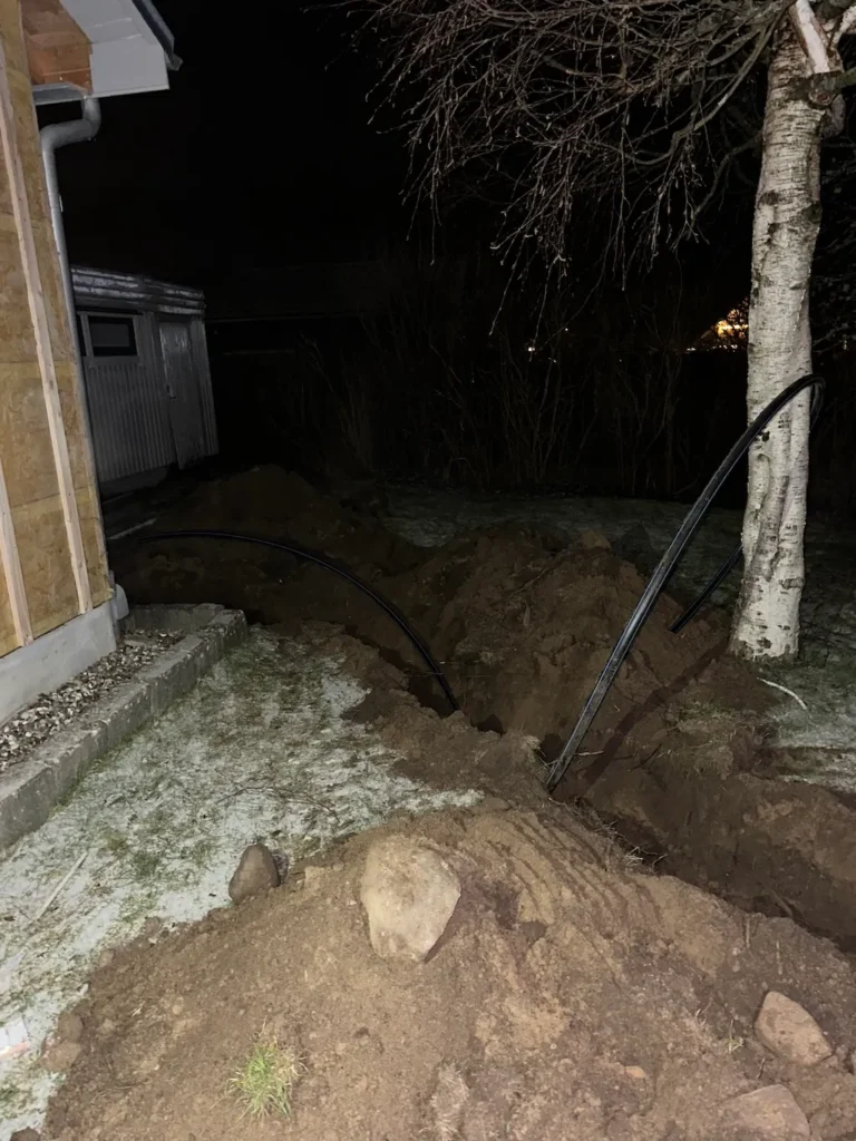 Lawn repair after use of heavy equipment can be a challenge.